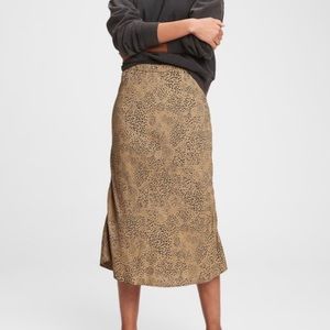 Leopard Slip Skirt